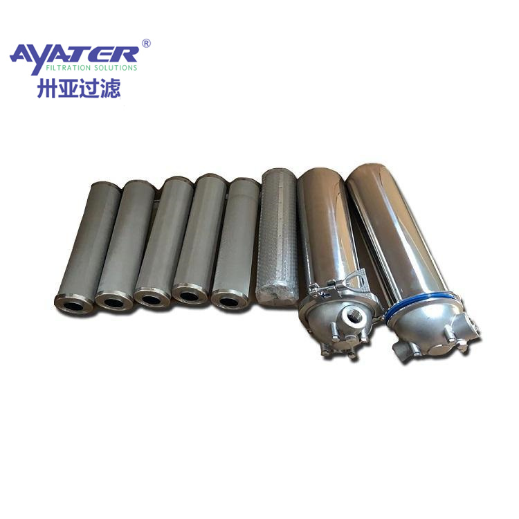 304不銹鋼濾芯式電解液過濾器生產(chǎn)廠家卅亞過濾固液分離