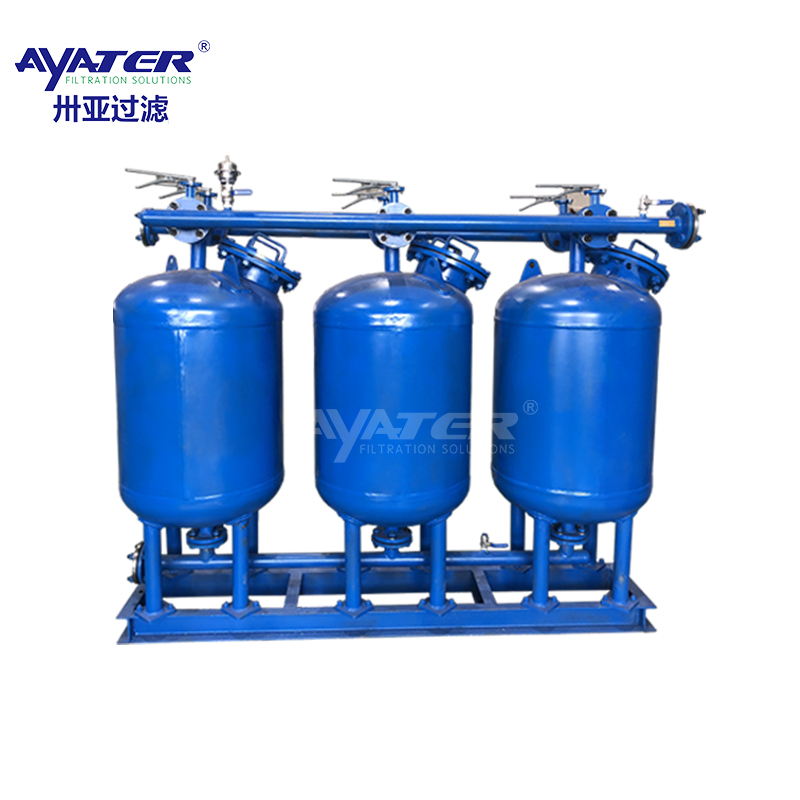 卅亞過濾三罐并聯淺層砂過濾器